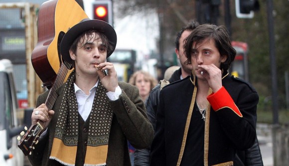 Pete Doherty arrives at Boogaloo in London